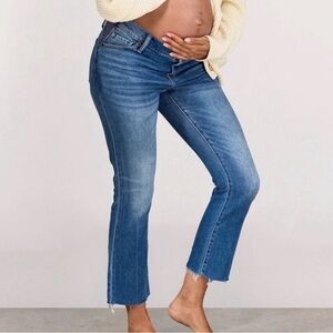 Hatch Cropped Blue Jeans